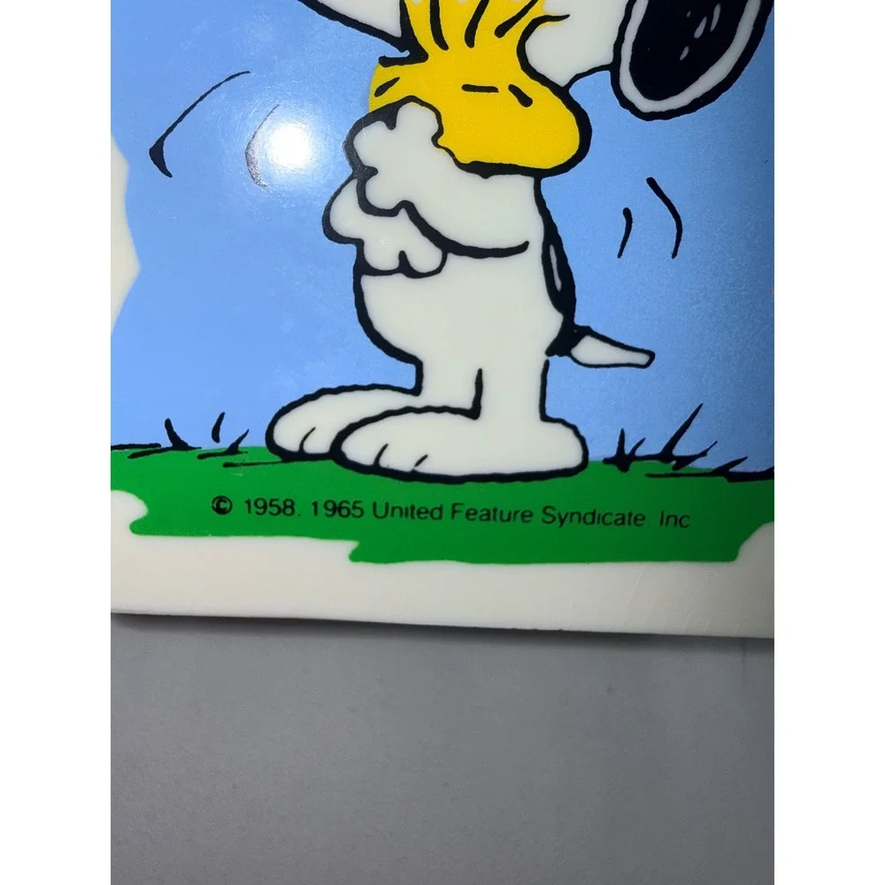 Peanuts Snoopy Woodstock Dixie Bathroom Cup Holder Plastic Pop-Up Dispenser